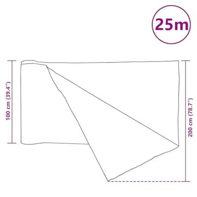 VidaXL Privacynet 75 g/m² 1x25 m hdpe antracietkleurig - thumbnail