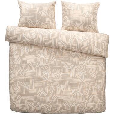 Dekbedovertrek Oregon - zand - 240x200/220 cm - Leen Bakker