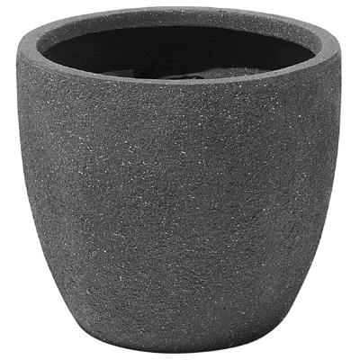 Beliani - KANNIA - Bloempot - Donkergrijs - 36 cm - Klei-vezelmengsel