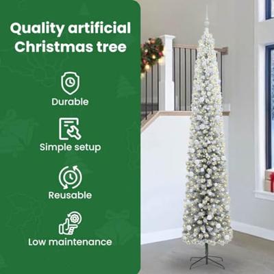 VidaXL Kunstkerstboom groen 300 cm pvc en staal en kunststof