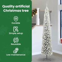 VidaXL Kunstkerstboom groen 300 cm pvc en staal en kunststof - thumbnail