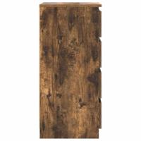 Dressoir 37,5x35x76 cm bewerkt hout gerookt eikenkleurig - thumbnail