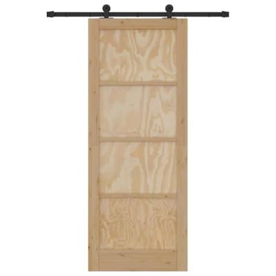 Schuifdeur mét bevestigingsset 'ORKDAL'van massief vurenhout