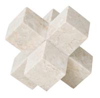 MUST Living Ornament 'Wavebreaker' Marmer, kleur Wit - thumbnail