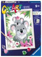 Ravensburger CreArt Schilderen op Nummer Koala's - thumbnail