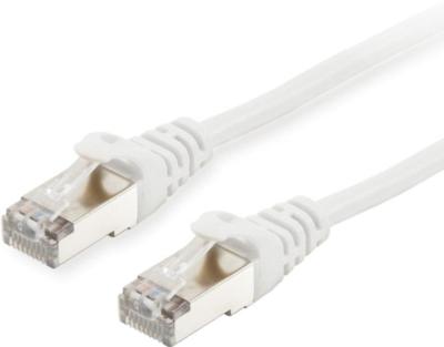 Equip 605514 RJ45 Netwerkkabel, patchkabel CAT 6 S/FTP 5.00 m Wit Vergulde steekcontacten 1 stuk(s)