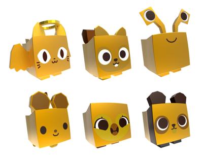 Boti Pet simulator minifiguur 4-pack wave 2 Boti Pet simulator minifiguur 4-pack wave 2
