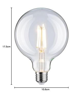 Paulmann 28971 LED-lamp Energielabel E (A - G) E27 9 W = 75 W Warmwit (Ø x h) 125 mm x 175 mm 1 stuk(s) Paulmann 28971 LED-lamp Energielabel E (A - G) E27 9 W = 75 W Warmwit (Ø x h) 125 mm x 175 mm 1 stuk(s)