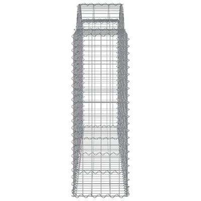 Schanskorf gewelfd 200x50x120/140 cm gegalvaniseerd ijzer Schanskorf gewelfd 200x50x120/140 cm gegalvaniseerd ijzer