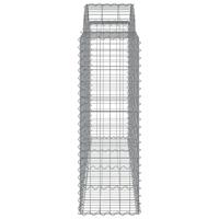 Schanskorf gewelfd 200x50x120/140 cm gegalvaniseerd ijzer - thumbnail