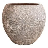 Lava Relic Rust metal balloon bloempot 60x55 cm - thumbnail