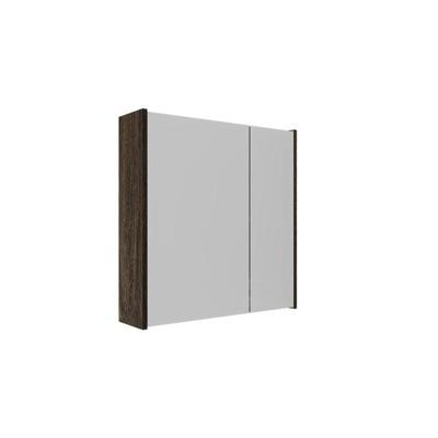 Saniclass Holz Atelier Spiegelkast - 60x63x16cm - inclusief zijpanelen - Eiken charcoal SW1420837/SW1212815