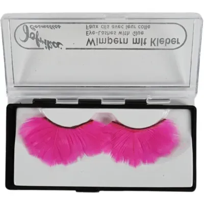 Jofrika cosmetics kunstwimpers veren neon roze 9,5 cm b-keus ve500 | 50 stuks