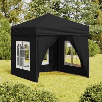 VidaXL Partytent inklapbaar met zijwanden 2x2 m zwart VidaXL Partytent inklapbaar met zijwanden 2x2 m zwart