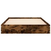 Bedframe zonder matras hout gerookt eikenkleurig 75x190 cm - thumbnail