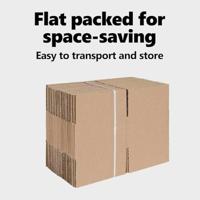 VidaXL Vouwdoos met opslag 50 pcs naturel 30 x 30 x 15 cm karton - thumbnail