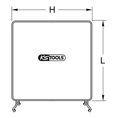KS Tools 985.7026 Frame voor lasbescherming