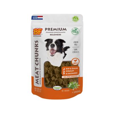 Bf Petfood Biofood meat chunks kip en zalm