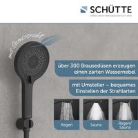 Schutte SAMOA RAIN handdouche | Mat Zwart - 60256 - thumbnail