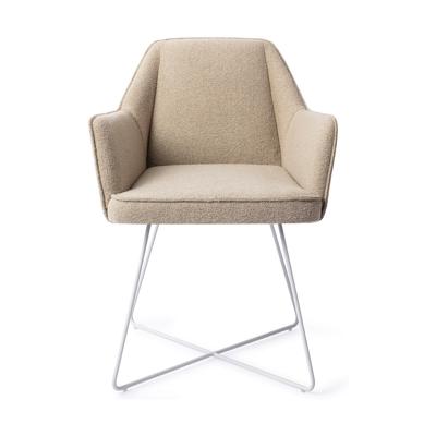 Jesper Home Eetkamerstoel 'Tome' Cross White, kleur Great Greige