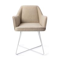 Jesper Home Eetkamerstoel 'Tome' Cross White, kleur Great Greige - thumbnail