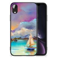 Kleurrijke Telefoonhoesje Apple iPhone XR Boat - thumbnail