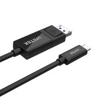 UNITEK V1146A tussenstuk voor kabels USB-C DisplayPort Zwart - thumbnail