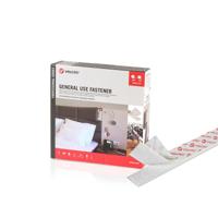 Dubbelzijdig plakband Velcro Wit 20 mm x 25 m - thumbnail