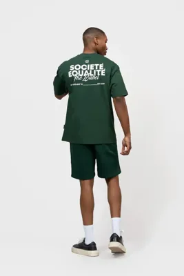 Equalité Societe 2.0 Oversized T-Shirt Heren Groen - Maat S - Kleur: Groen | Soccerfanshop