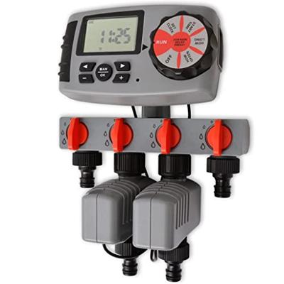 VidaXL Besproeiingstimer automatisch met 4 stations 3 v