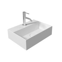OUTLET Fontein Salenzi Spy 40x30 cm Mat Legergroen (inclusief bijpassende waste) - thumbnail