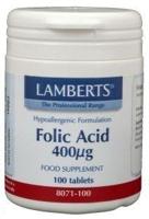 Lamberts Foliumzuur 400mcg Tabletten - thumbnail