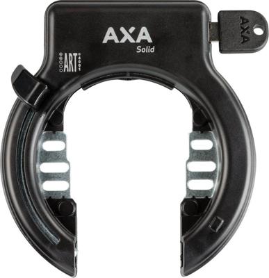 Ringslot AXA Solid met spatbordbevestiging ART** zwart