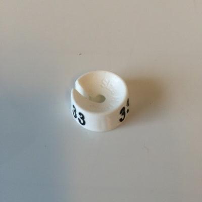 MB wit/zwart 33 voor op kledinghanger