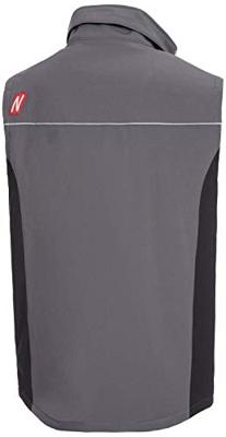 NITRAS SAFETY Nitras softshellvest "motion tex light" softshell vest gr. xxl motion tex light gray/sw - thumbnail