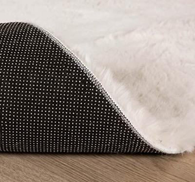 Tapeso Kindervloerkleed schaap - Fluffy wit - 55x80 cm