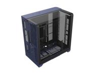 Thermaltake View 390 Air Future Dusk PC-behuizing Donkerblauw Stoffilter, Geïntegreerde verlichting, 2 voorgeïnstalleerde ventilators - thumbnail