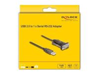 DeLOCK 62646 seriële kabel Zwart 1,5 m USB Type-A DB-9 - thumbnail