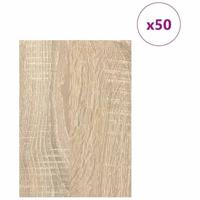 Decoratieve Panelen 50 pcs Sonoma eiken 15 x 21 x 0.3 cm - thumbnail