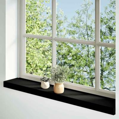 VidaXL Vensterbanken 2 st 70x15x2 cm massief eikenhout donkerbruin VidaXL Vensterbanken 2 st 70x15x2 cm massief eikenhout donkerbruin
