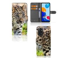 Xiaomi Redmi Note 11/11S | Telefoonhoesje | Met pasjeshouder | Baby Luipaard - thumbnail