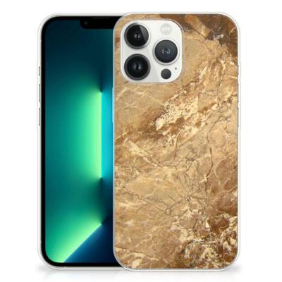 iPhone 13 Pro Max | TPU | Siliconen hoesje | Marmer Creme iPhone 13 Pro Max | TPU | Siliconen hoesje | Marmer Creme
