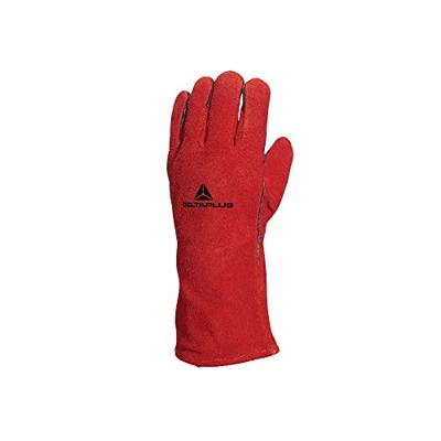 Delta Plus lashandschoen Ca515R split rundleder rood mt 10