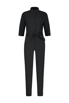 Zip73 Jumpsuit Leather Details W25/238/01/001 Jumpsuit 001 Black