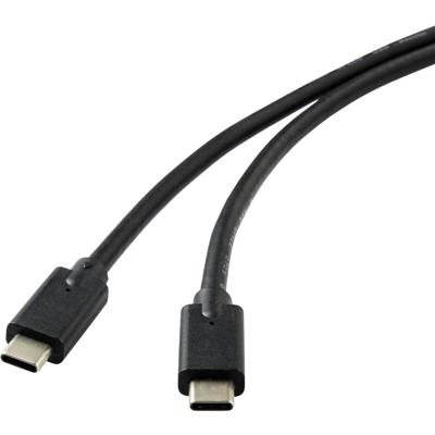 Renkforce RF-4531576 USB-kabel USB 3.2 Gen2x2 USB-C stekker 2.00 m Zwart Afgeschermd Renkforce RF-4531576 USB-kabel USB 3.2 Gen2x2 USB-C stekker 2.00 m Zwart Afgeschermd