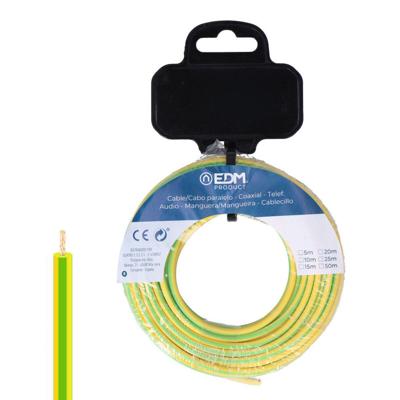 Single-line elektrische kabel EDM 28581 Tweekleurig 15 m h07z1-k