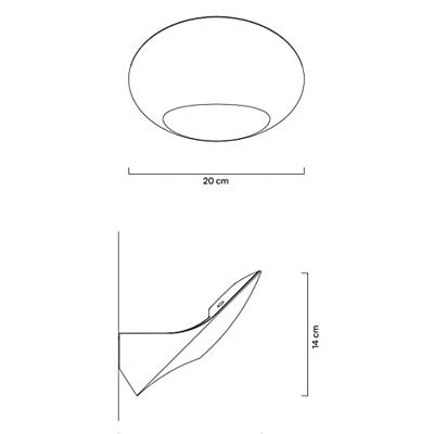 Luceplan Garbi Wandlamp - Wit