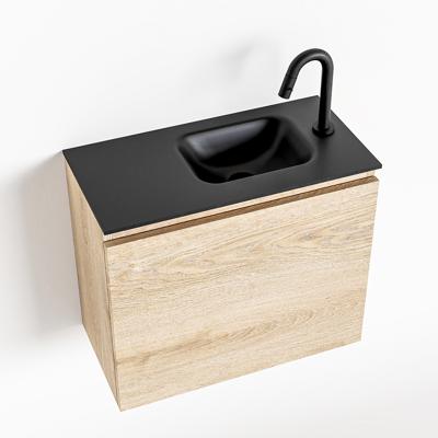 MONDIAZ OLAN 60cm toiletmeubel washed_oak. LEX wastafel urban rechts 1 kraangat MONDIAZ OLAN 60cm toiletmeubel washed_oak. LEX wastafel urban rechts 1 kraangat