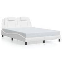 Bedframe "Viana" zonder matras kunstleer wit 120x200 cm - thumbnail