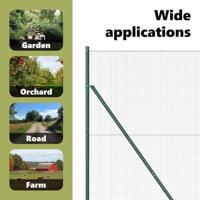 VidaXL Afrasteringspaal groen 10 x 1,5 m (16 x 16 mm gaas) - thumbnail